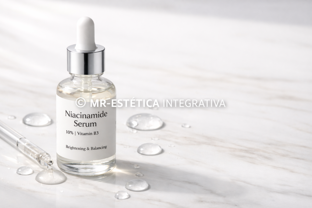A rotina de skincare com niacinamida deve ser feita diariamente para melhores resultados na pele.