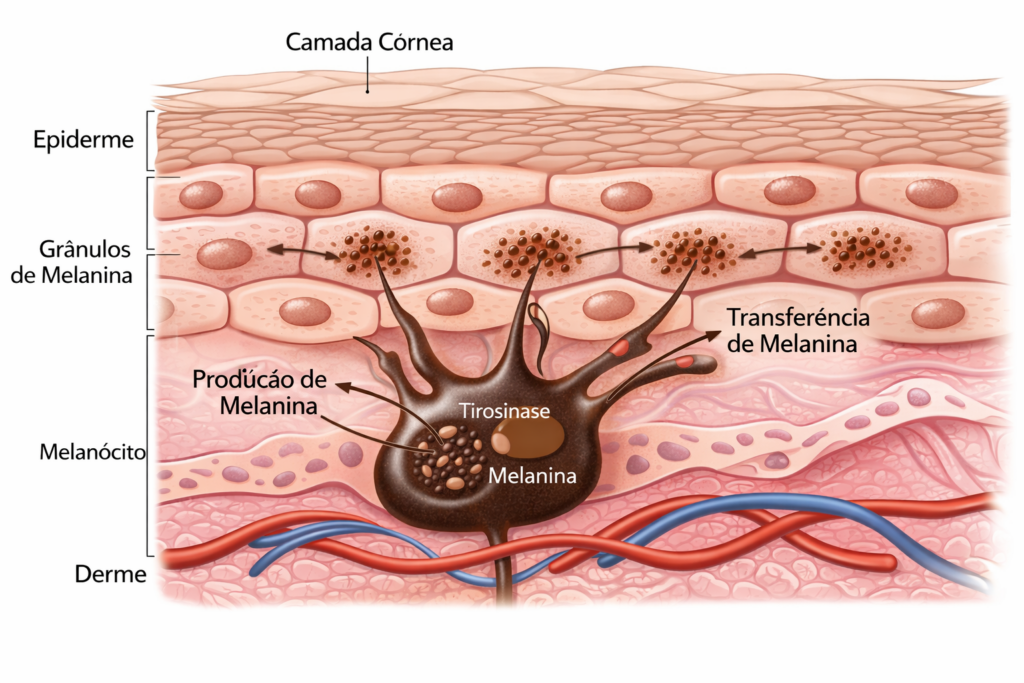 inibição da enzima tirozinase