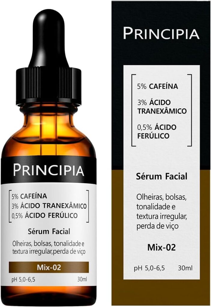 acido tranexamico principia - Sérum Principia Mix-02 (5% Cafeína + 3% Tranexâmico + Ferúlico)