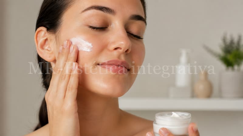 Hidratação da pele após peeling químico