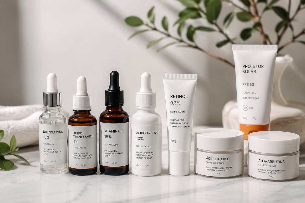 Ativos Clareadores: O Que Realmente Funciona Para Melasma, Manchas de Acne e Hipercromias?