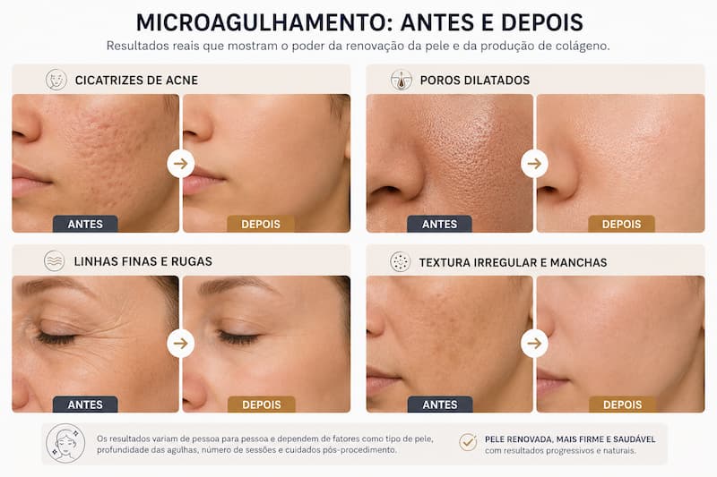 microagulhamento antes e depois