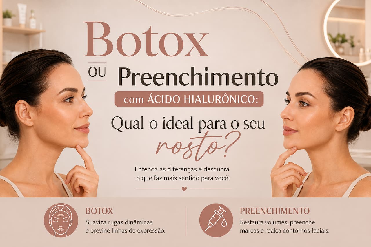 Botox ou Preenchimento com Ácido Hialurônico: Qual o ideal para o seu rosto?